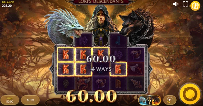 Loki's Descendants - modo Monster Spins em fase ativa